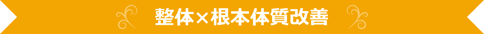 整体×根本体質改善