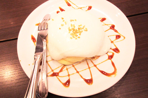 高倉町珈琲あきる野店のパンケーキ