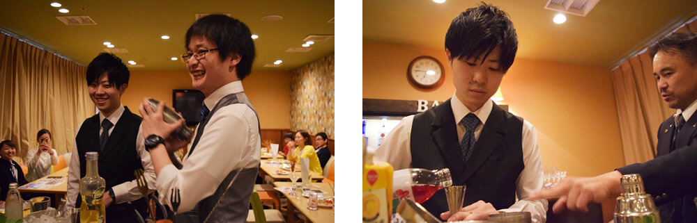 介護スタッフのバーテンダー体験