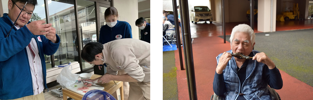 特別養護老人ホーム釣りのイベント