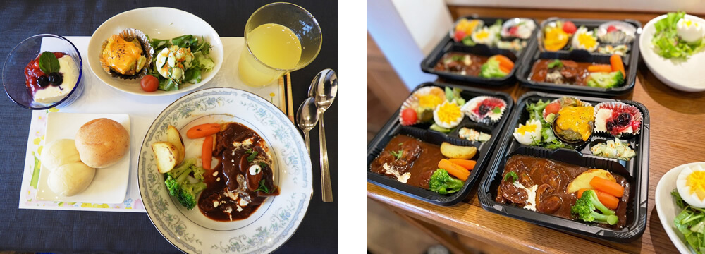 小規模多機能型居宅介護の洋食ランチコース