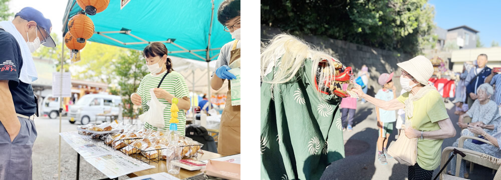 熊野神社秋の例大祭に参加するサンライズ小川スタッフ