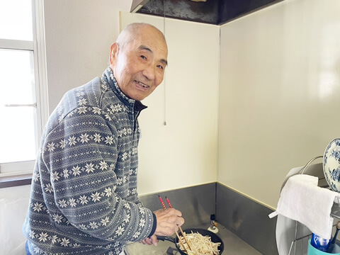 料理をされるご利用者さま