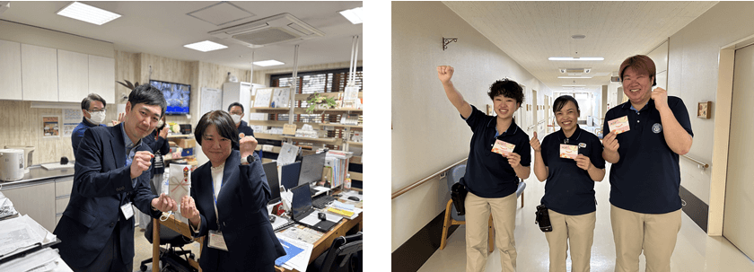 介護福祉士や介護支援専門員など、資格取得に向けて日々努力されている職員