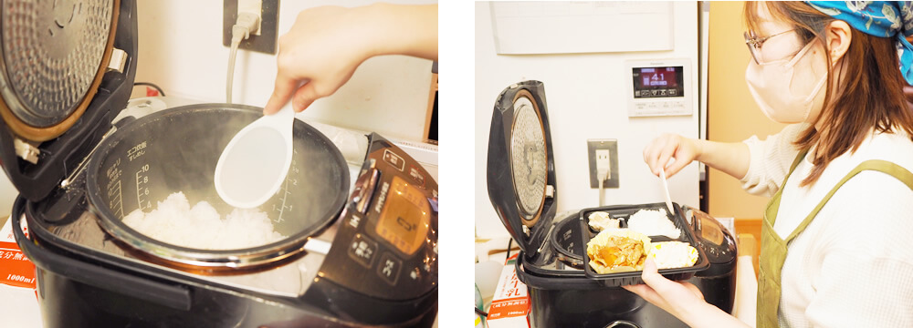 お弁当作りの様子